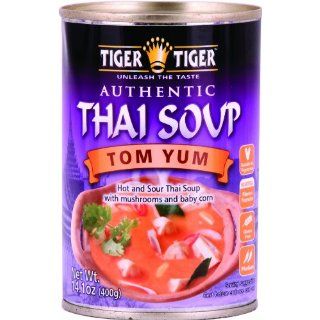 Tiger Tiger, Thai Soup, Tom Yum, 14.1 Ounce (Pack of 8): 