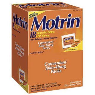 Motrin IB Tablets (200MG) Box of 50 2 Packs Health
