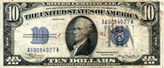  Blue Seal Silver Certificate Morgenthau Note Shipping Included