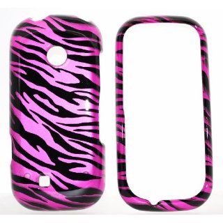 Pink Zebra LG VN251 Cosmos 2 II Snap on Cell Phone Case