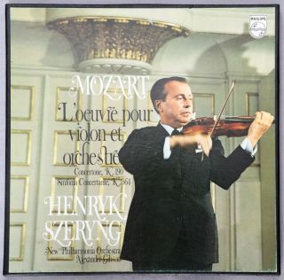 Henryk Szeryng Mozart 4 LP Box Set Philips 6707 011