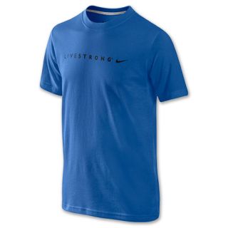 Nike LIVESTRONG Legend Kids Tee Shirt Blue/Black
