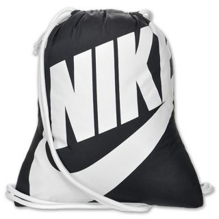 Nike Heritage Gymsack Lightweight Bag Black/White