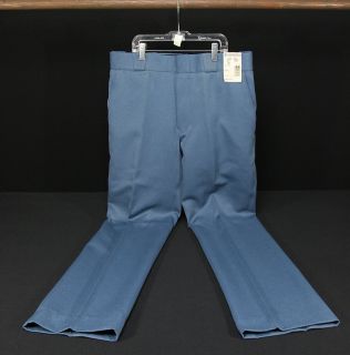 Horace Small Apparel Co Vtg Polyester Mens Pants Blue 34w x 33