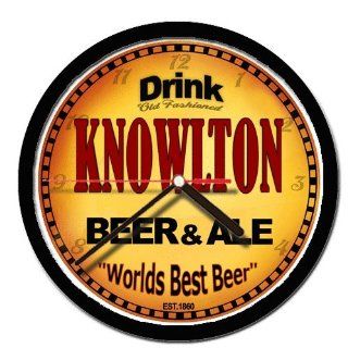 KNOWLTON beer and ale cerveza wall clock 