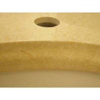 Empire Industries Y45CRW 46 Marble Vanity Top in Cream with Oval