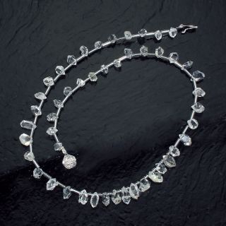 herkimer diamond quartz necklace sku 1836 availability 4 days overview