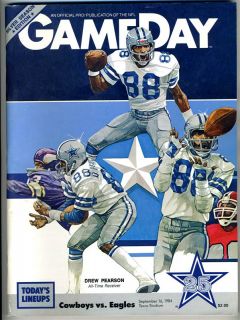 Dallas Cowboys V Philadelphia Eagles 1984 Gameday Program