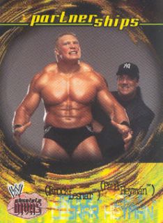 2002 Fleer WWE Absolute Divas #49 Brock Lesnar/Paul Heyman PS