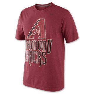 Mens Nike Arizona Diamondbacks MLB Tri Blend Logo Baseball T Shirt
