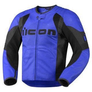 Icon Mens Overlord Jacket Blue (XL)    Automotive