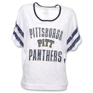 Pitt Panthers Burn Batwing NCAA Womens Tee Shirt