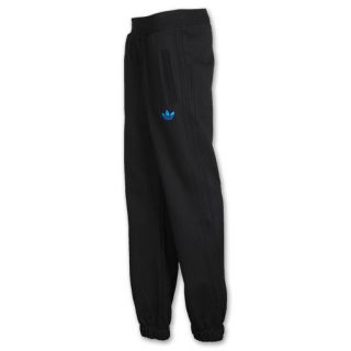Adidas Spo Fleece Mens Track Pants Black/Blue Bird