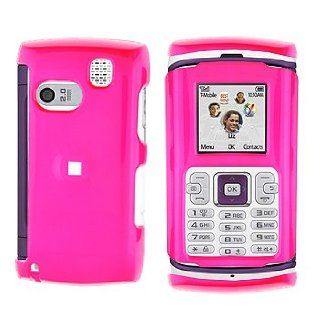 Hot Pink Rubberized Snap on Hard Skin Faceplate Phone