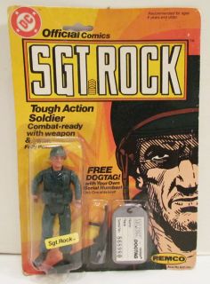 REMCO 1981 SGT. ROCK (HIMSELF) ACTION FIGURE MOC DC COMICS OUR ARMY AT