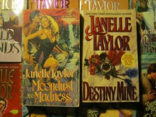 Janelle Taylor Lot of 10 Historical Romance Novels LOT318