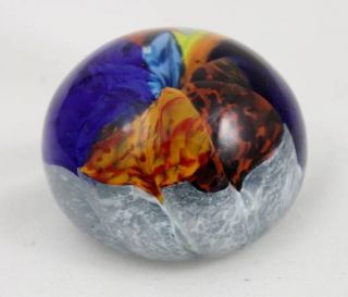 Multicolor Unique Solid Glass Paperweight Collector Item Home Decor