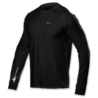 Koar Athletic Fit Long Sleeve Mens Tee Shirt Black