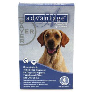  Flea Control For Dogs Blue over 55 lbs 4 mth sply