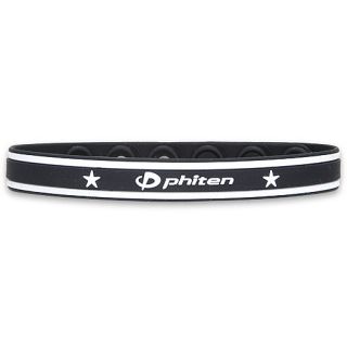 Phiten S Type Titanium Bracelet Black/White