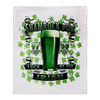 Stadium Throw Blanket Shamrock Pub Luck of the Irish 1759