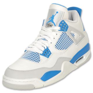 Mens Air Jordan Retro IV Basketball Shoes White