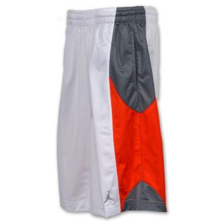 Mens Jordan Durasheen Shorts White/Team Orange