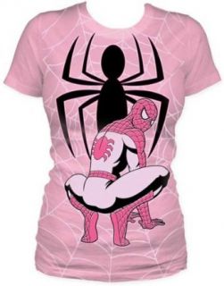 Spider man Web Tunic Juniors womens t shirt: Clothing