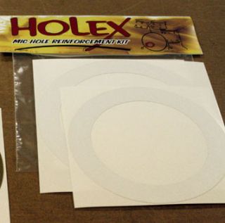Holex 5 bass drum mic hole protector kit (White)