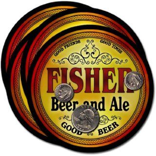 Fisher, AR Beer & Ale Coasters   4pk 