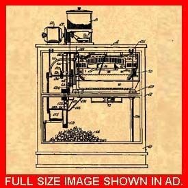 1916 Patent for The Popcorn Machine Holcomb 878