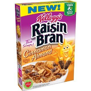Kelloggs Raisin Bran Cereals, Cinnamon and Almond, 14.5 Ounce (Pack