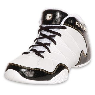 AND 1 Mens Cubic Mid Basketball Shoe White/Black