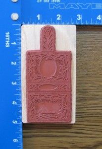 Toomuchfun Rubber Stamp Christmas Mistletoe Teabag 3D Envelope