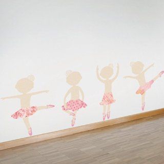Dancers With Skirts Wall Decal   47cm x 136cm / 18.5 x