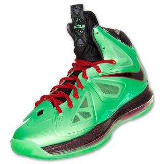 Mens Nike LeBron X Basketball Shoes Green/Black