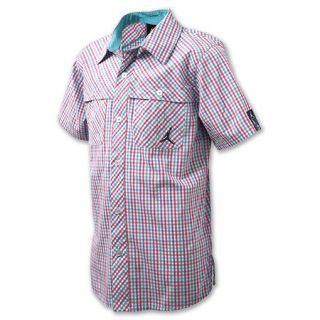 Jordan Youth Button Up Plaid Shirt Spark