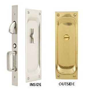 Emtek 2105US3 US3 Polished Brass Door Hardware Privacy Pocket Door