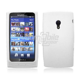 White Soft Silicone Skin Case for Sony Ericsson Xperia X10