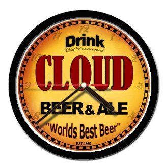 CLOUD beer and ale cerveza wall clock 
