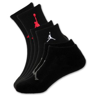 Jordan 3 Pack Waterfall Youth Socks Black