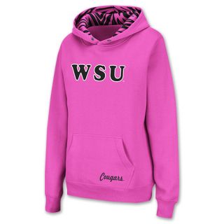 Washington State Cougars NCAA Womens Hoodie Pink