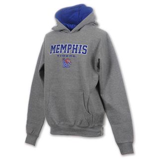 Memphis Tigers Stack NCAA Youth Hoodie Grey