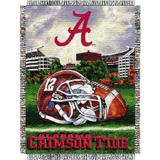 Alabama Crimson Tide Woven Tapestry NCAA Throw (Home Field