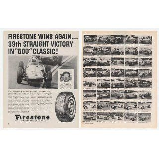 1962 Rodger Ward Indy 500 1911 61 Winners Firestone Tires