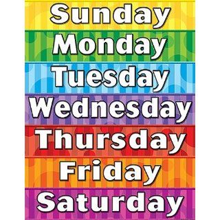 Teacher Created Resources Days of the Week Chart, Multi