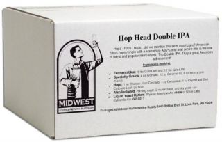 Homebrewing Kit Beer Making Recipe and Ingredient Kit Hop Head Double