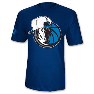 Mens adidas Dallas Mavericks NBA Logo Snapback Hat T Shirt