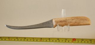 Alaska fillet knife Mermaid Bone handle bandsaw blade M Linder crafted