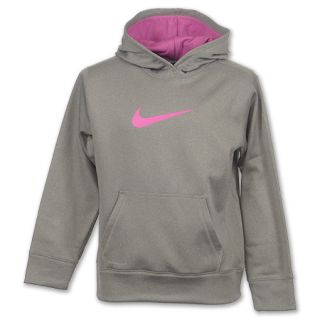 Nike KO Girls Hoodie Grey/Pink